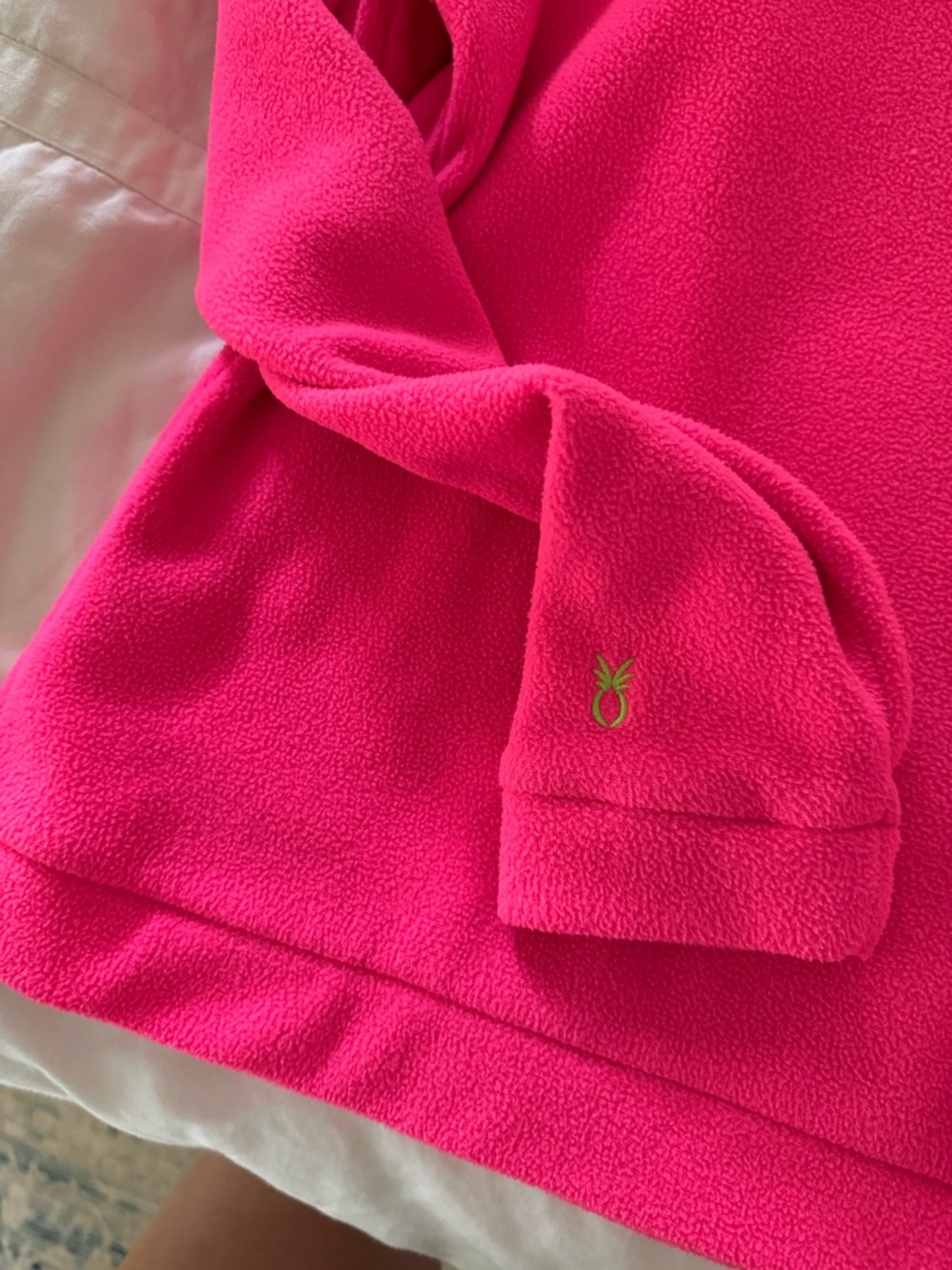 Dudley Stephen’s Women’s Fleece Turtleneck Sweater - Hot Pink - Picture 2 of 3